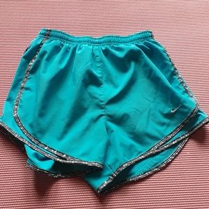 Blue Nike shorts